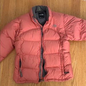 Girls north face puffer jacket